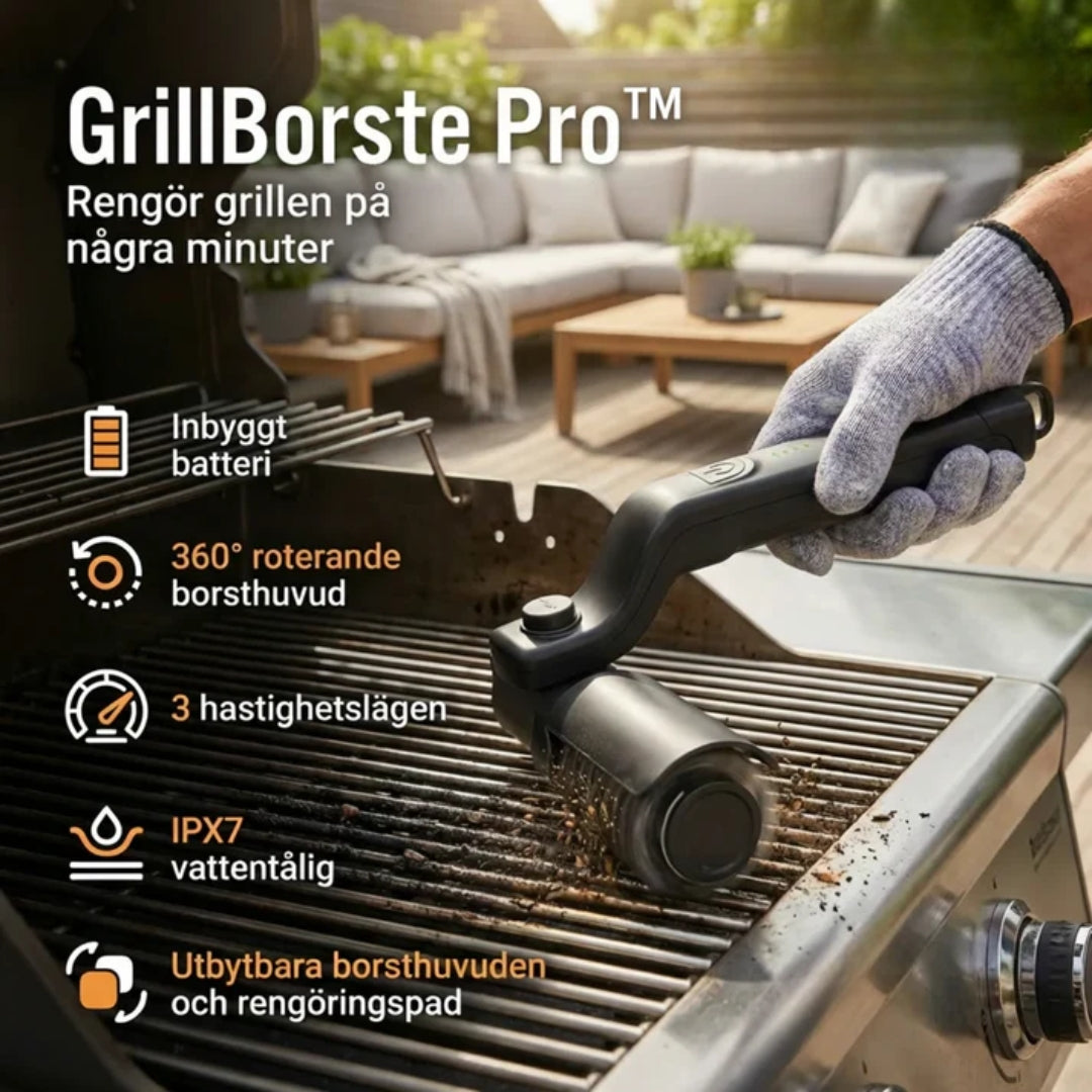 GrillGuard Pro - Elektrisk Grillborste Master Kit