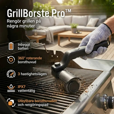 GrillGuard Pro - Elektrisk Grillborste Master Kit