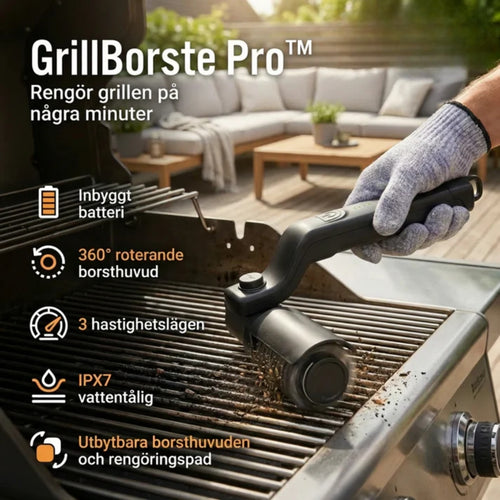 GrillGuard Pro - Elektrisk Grillborste Master Kit