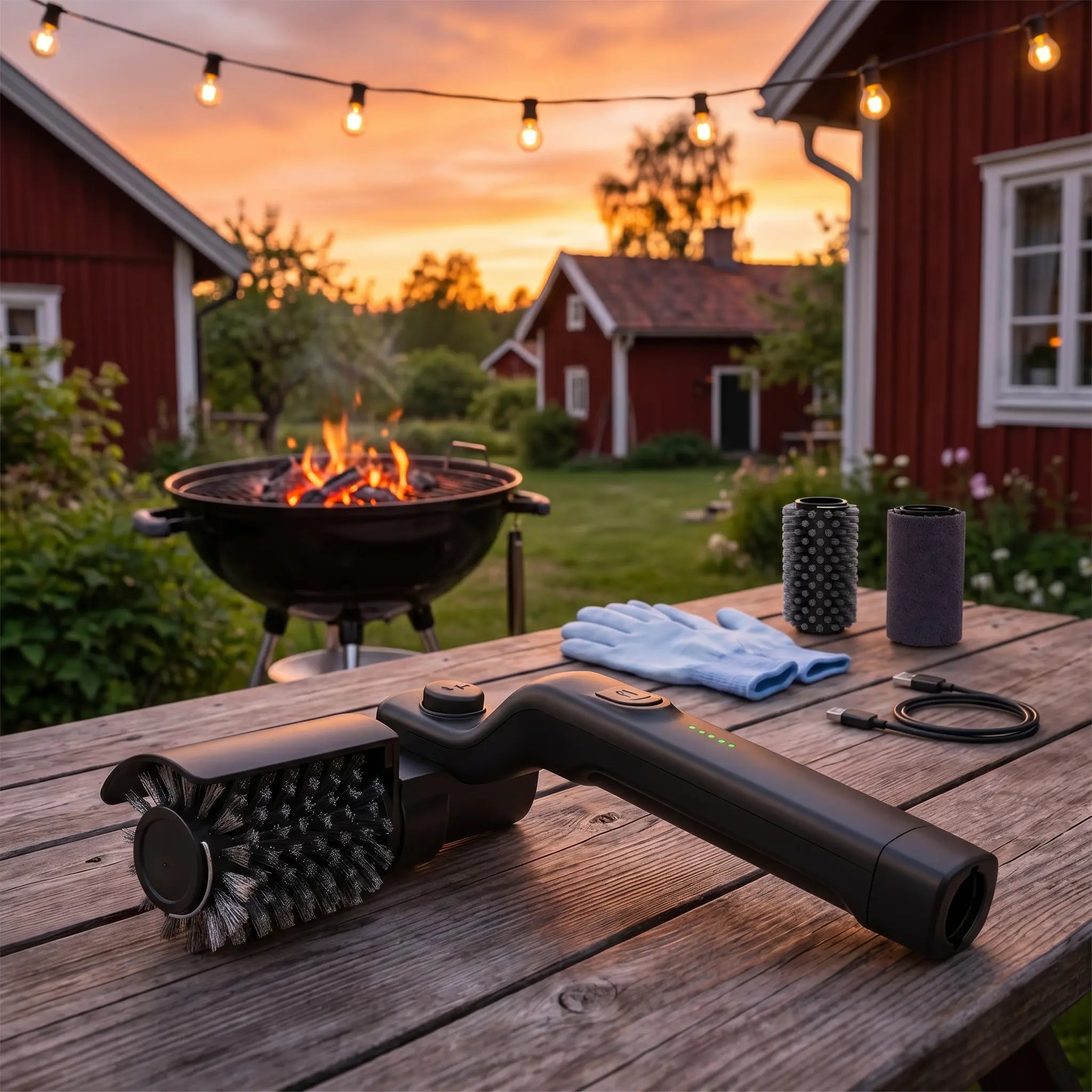 GrillGuard Pro - Elektrisk Grillborste Master Kit